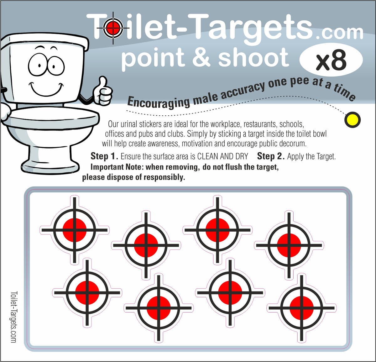 Potty Target Flushable Toilet Targets